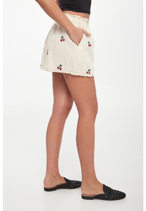 Twinset Milano - Szorty damskie z motywem czereśni TWINSET