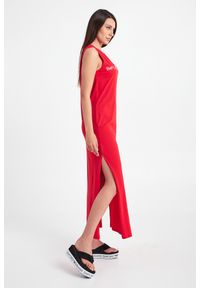 Emporio Armani Swimwear - Sukienka EMPORIO ARMANI SWIMWEAR. Długość rękawa: bez rękawów. Wzór: napisy. Typ sukienki: proste. Długość: maxi #5