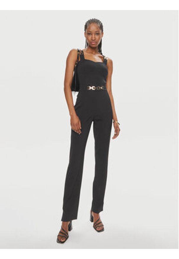 Marciano Guess Spodnie materiałowe 4GGB13 7074A Czarny Regular Fit. Kolor: czarny. Materiał: wiskoza