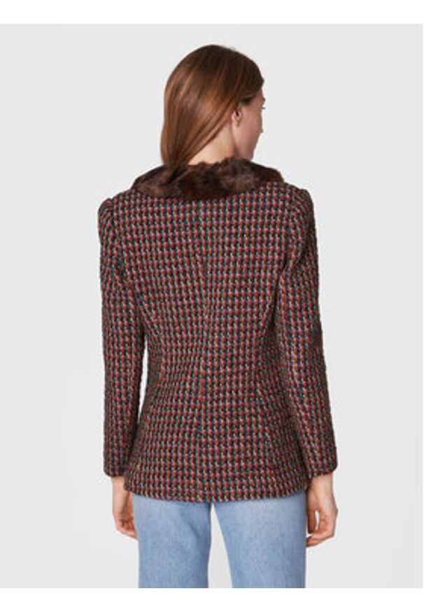 Pinko Marynarka Eathel 1G18FM 5546 Kolorowy Regular Fit. Materiał: bawełna. Wzór: kolorowy