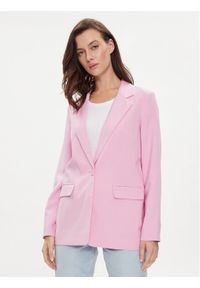 Vero Moda Marynarka Carmen 10287190 Różowy Boxy Fit. Typ kołnierza: typu carmen. Kolor: różowy. Materiał: wiskoza