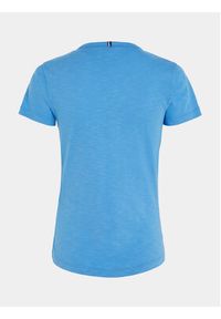 TOMMY HILFIGER - Tommy Hilfiger T-Shirt 1985 WW0WW37857 Niebieski Slim Fit. Kolor: niebieski. Materiał: bawełna #3
