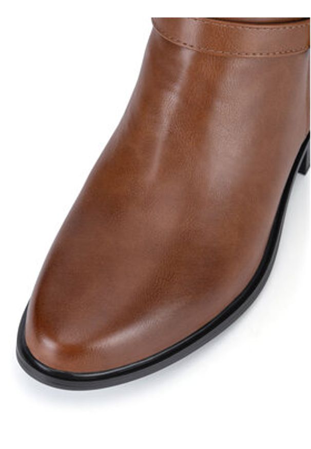 Clara Barson Botki WYL4016-1 Brązowy. Kolor: brązowy. Materiał: materiał
