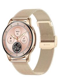 Smartwatch Hagen Smartwatch damski Hagen HB13.110.1410 różowe złoto bransoleta. Rodzaj zegarka: smartwatch. Kolor: złoty, wielokolorowy, różowy #1