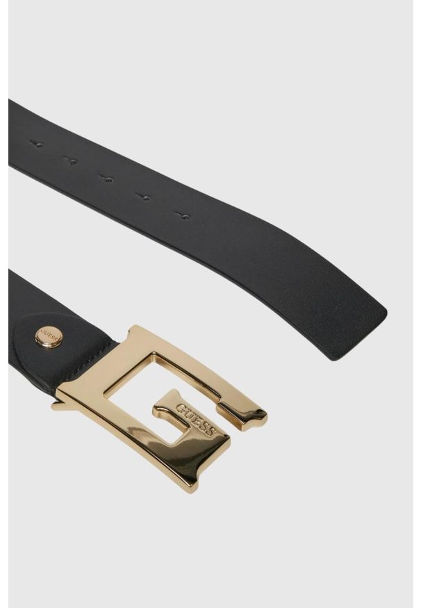 Guess - GUESS Czarny pasek damski Masie, Rozmiar XS. Kolor: czarny