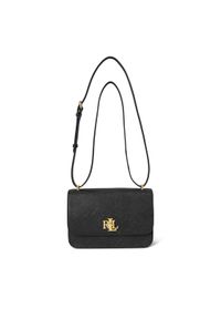 Lauren Ralph Lauren - LAUREN RALPH LAUREN Torebka 431974272002 Czarny. Kolor: czarny. Materiał: skórzane