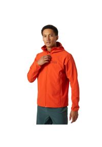 Polar męski Helly Hansen Cascade Shield Jacket. Kolor: pomarańczowy. Materiał: polar