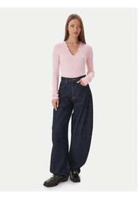 Patrizia Pepe Sweter 2K0331/K7S0-M555 Różowy Regular Fit. Kolor: różowy. Materiał: wiskoza #3