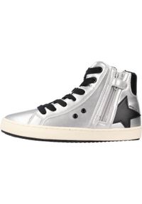 Geox - Buty GEOX J KALISPERA G. Srebrny. Kolor: szary. Materiał: syntetyk, tkanina. Sport: turystyka piesza