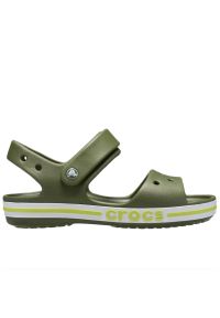 Sandały Crocs Bayaband Sandal 211055-309 - zielone. Kolor: zielony. Materiał: materiał. Styl: sportowy