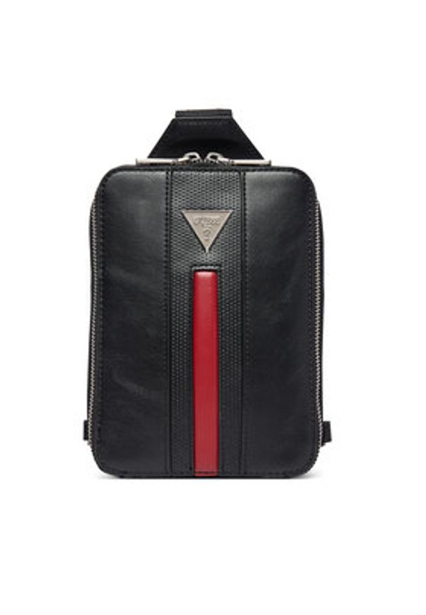Guess Saszetka HMTOCS P6270 Czarny. Kolor: czarny. Materiał: skóra