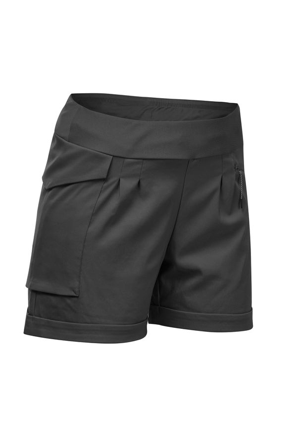 quechua - Spodenki turystyczne damskie Quechua NH500 Regular. Kolor: czarny. Materiał: poliester, materiał