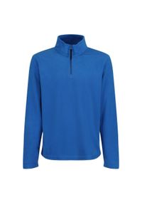 Regatta - Bluza Męska 170 Antipill Zip Neck Micro Fleece. Kolor: niebieski. Sezon: zima. Styl: sportowy. Sport: turystyka piesza