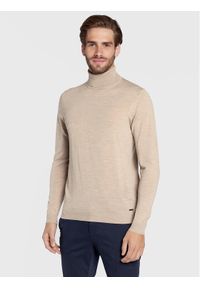 Golf Roy Robson. Typ kołnierza: golf. Kolor: beżowy #1