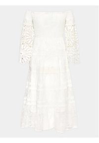 Iconique Sukienka letnia IC23 018 Biały Regular Fit. Kolor: biały. Materiał: bawełna, syntetyk. Sezon: lato #3