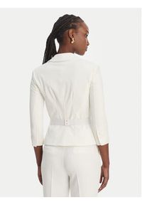 Elisabetta Franchi Marynarka GI-224-61E2-V590 Biały Regular Fit. Kolor: biały. Materiał: syntetyk #3