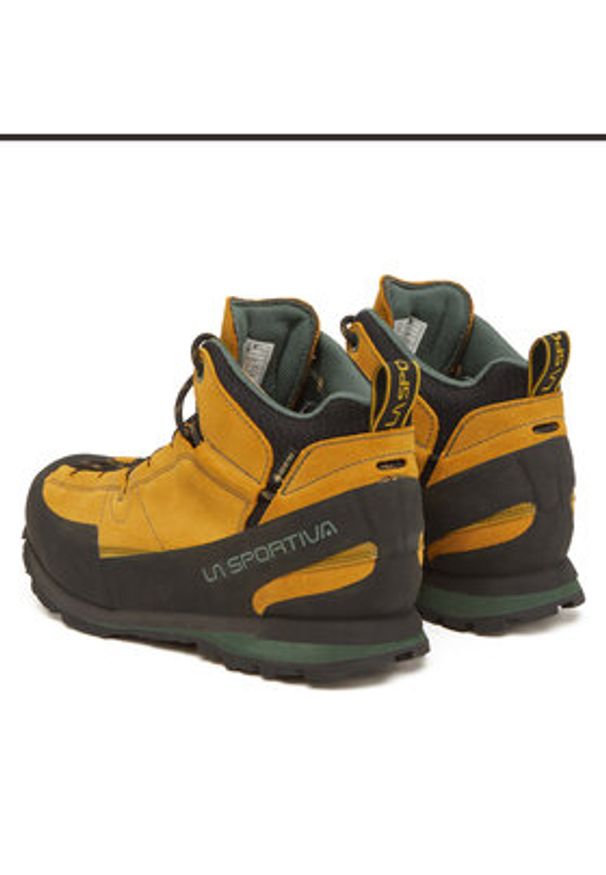 LA SPORTIVA - La Sportiva Trekkingi Boulder X Mid GTX ZFAS054E32E26 Żółty. Kolor: żółty. Materiał: zamsz, skóra. Sport: turystyka piesza