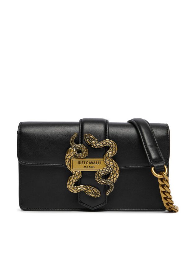 Just Cavalli Torebka 79RA5PA2 ZSA89 Czarny. Kolor: czarny. Materiał: skórzane
