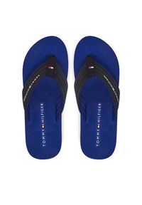 TOMMY HILFIGER - Tommy Hilfiger Japonki Nyc Beach Sandal FM0FM05437 Granatowy. Kolor: niebieski. Materiał: materiał #6