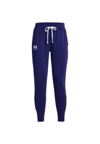 Spodnie fitness damskie Under Armour Rival Fleece Joggers. Kolor: niebieski. Sport: fitness