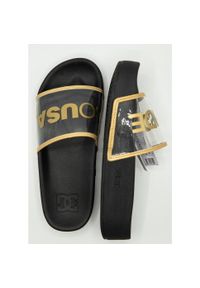 Klapki DC Shoes Dc Slide Platform Se, Kobiety. Okazja: na plażę. Kolor: czarny. Materiał: materiał. Obcas: na platformie. Styl: sportowy