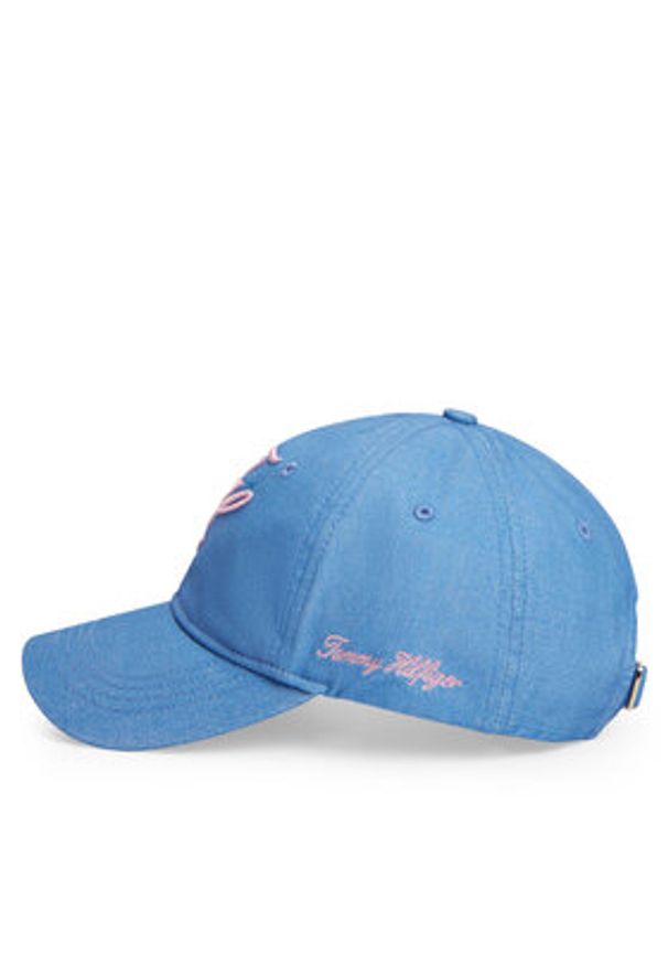TOMMY HILFIGER - Tommy Hilfiger Czapka z daszkiem Logo Embroidery Baseball Cap AW0AW18338 Niebieski. Kolor: niebieski. Materiał: bawełna