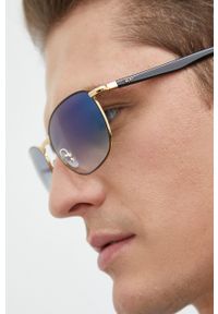 Ray-Ban okulary przeciwsłoneczne kolor niebieski. Kształt: owalne. Kolor: niebieski #3