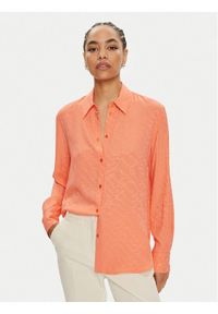 Pinko Koszula Smorzare 103813 A193 Pomarańczowy Regular Fit. Kolor: pomarańczowy. Materiał: syntetyk