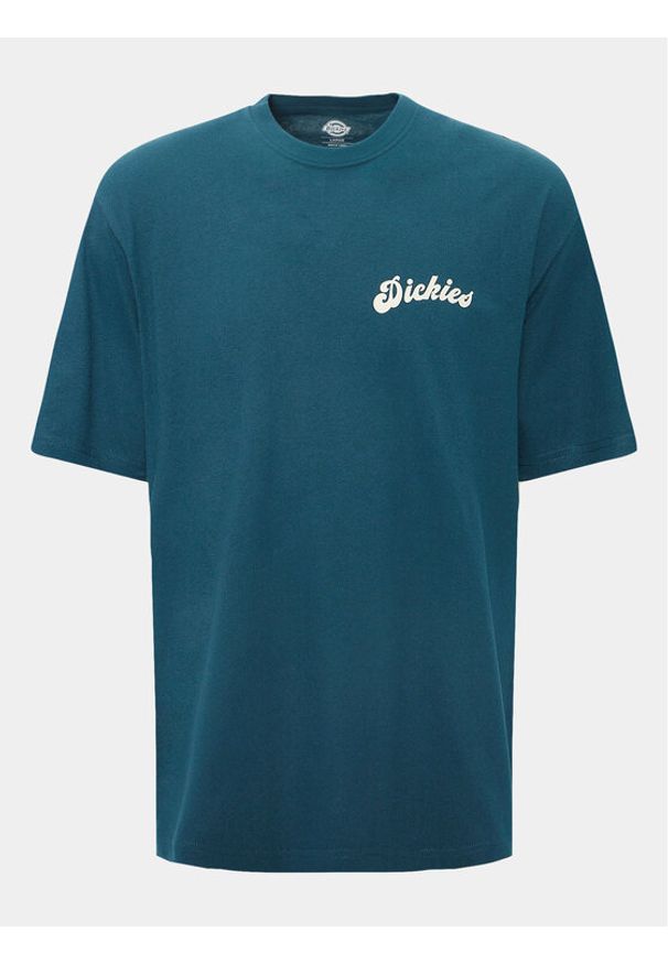 Dickies T-Shirt Grainfield DK0A4YJY Granatowy Regular Fit. Kolor: niebieski. Materiał: bawełna