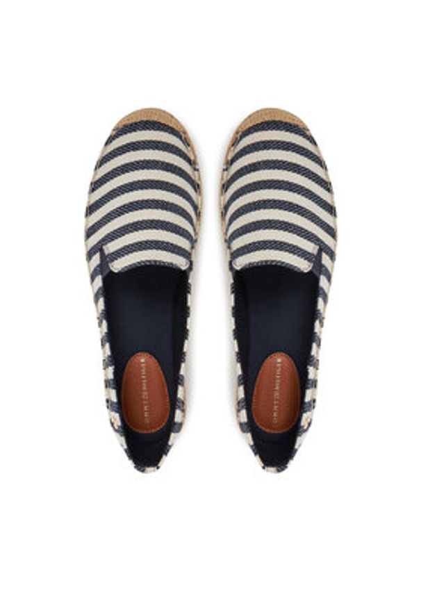 TOMMY HILFIGER - Tommy Hilfiger Espadryle Nautical Stripe Espadrille FW0FW08653 Kolorowy. Materiał: materiał. Wzór: kolorowy