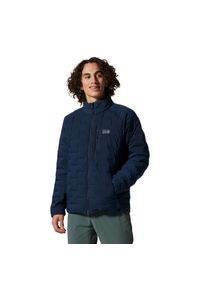 MOUNTAIN HARDWEAR - Kurtka turystyczna Mountain Hardwear Stretchdown. Kolor: niebieski. Sezon: zima. Sport: turystyka piesza #1