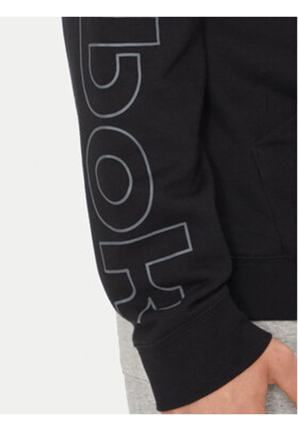 Reebok Bluza Logo Mash Up 100075616 Czarny Relaxed Fit. Kolor: czarny. Materiał: bawełna