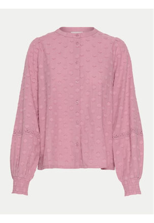 Kaffe Koszula Enya 10509091 Różowy Regular Fit. Kolor: różowy. Materiał: bawełna