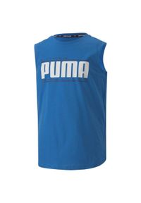 Puma Dziecięcy Sportowy T-shirt Bez Rękawów - Oddychający i Lekki. Kolor: wielokolorowy. Materiał: bawełna. Długość rękawa: bez rękawów. Sport: piłka nożna