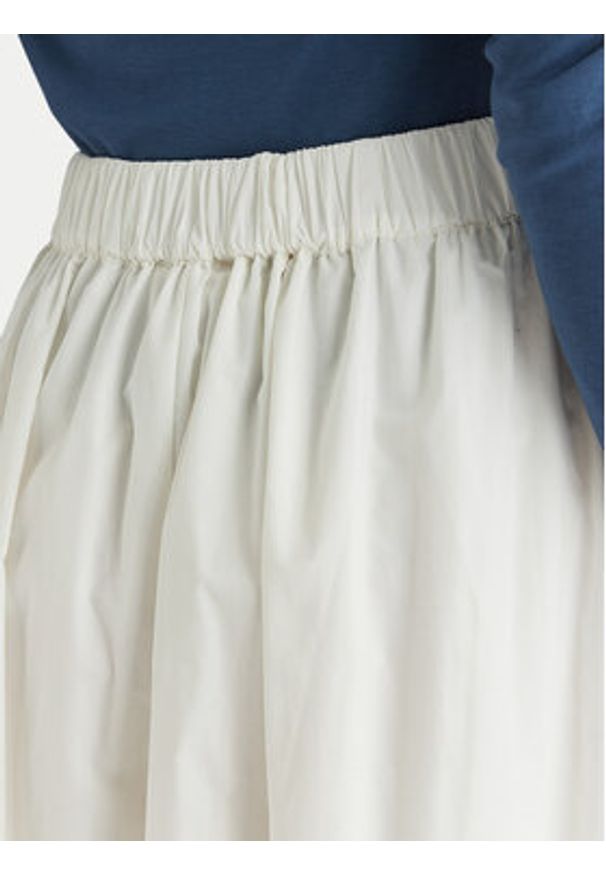 only - ONLY Spódnica trapezowa Maila 15369555 Biały Regular Fit. Kolor: biały. Materiał: bawełna