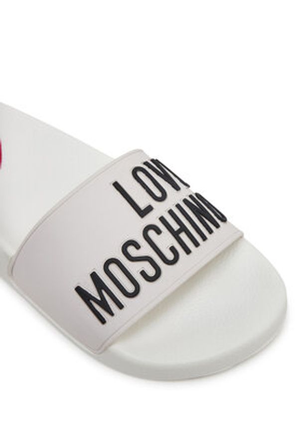 Love Moschino - LOVE MOSCHINO Klapki JA28052G1MI14100 Biały. Kolor: biały. Materiał: syntetyk