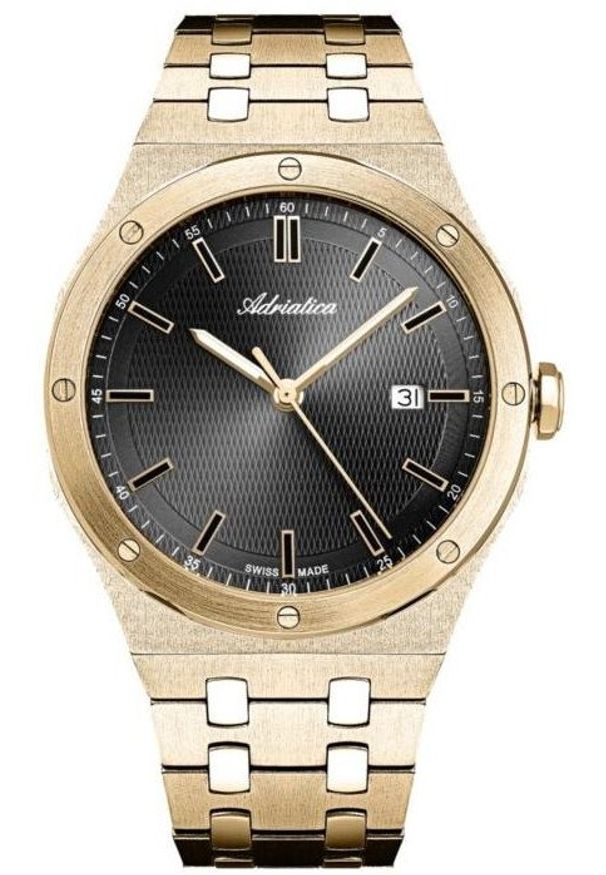 Zegarek Adriatica Zegarek męski Adriatica A8337.1116Q złoty. Kolor: złoty