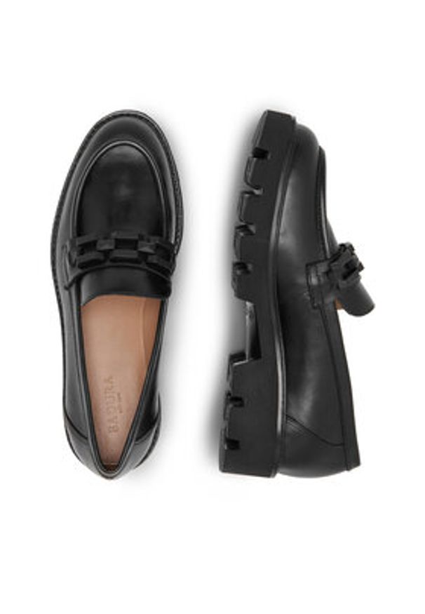 Badura Loafersy TROPEA-E23-28188PE Czarny. Kolor: czarny. Materiał: skóra