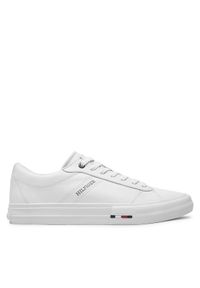 TOMMY HILFIGER - Tommy Hilfiger Sneakersy Vulc FM0FM05201 Biały. Kolor: biały. Materiał: skóra