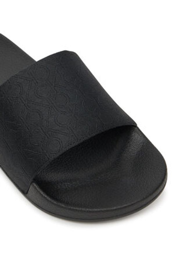 Calvin Klein Klapki Pool Slide - Jacq HW0HW02420 Czarny. Kolor: czarny. Materiał: materiał