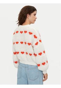 Pieces Sweter Nove 17152014 Écru Regular Fit. Materiał: syntetyk #7