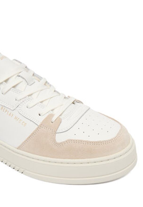 Replay - REPLAY Sneakersy GMZ6S .000.C0006L Biały. Kolor: biały. Materiał: skóra