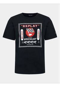 Replay T-Shirt M6649.000.2660 098 Czarny Regular Fit. Kolor: czarny. Materiał: bawełna #5