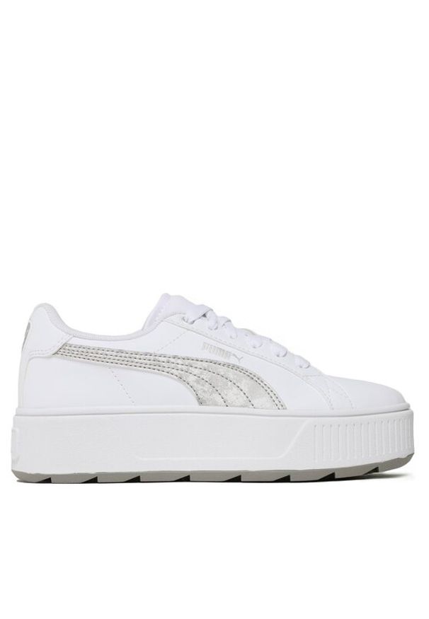 Puma Sneakersy Karmen Space Metallics 38939602 Biały. Kolor: biały. Materiał: skóra