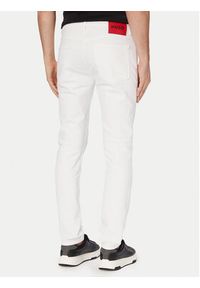HUGO Jeansy Hugo 734 50556044 Biały Extra Slim Fit. Kolor: biały #2