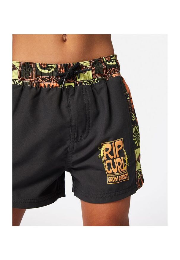 Spodenki surfingowe dla dzieci Rip Curl Kev Energy Block Volley -Boy Czarny. Kolor: czarny
