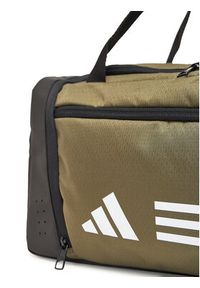 Adidas - adidas Torba Essentials 3-Stripes Duffel Bag Small IZ1907 Khaki. Kolor: brązowy. Materiał: materiał