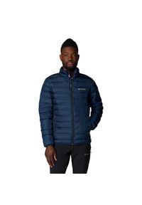 columbia - Kurtka sportowa męska Lake 22 II Down Hooded Jacket. Kolor: niebieski. Materiał: poliester. Sport: turystyka piesza #1