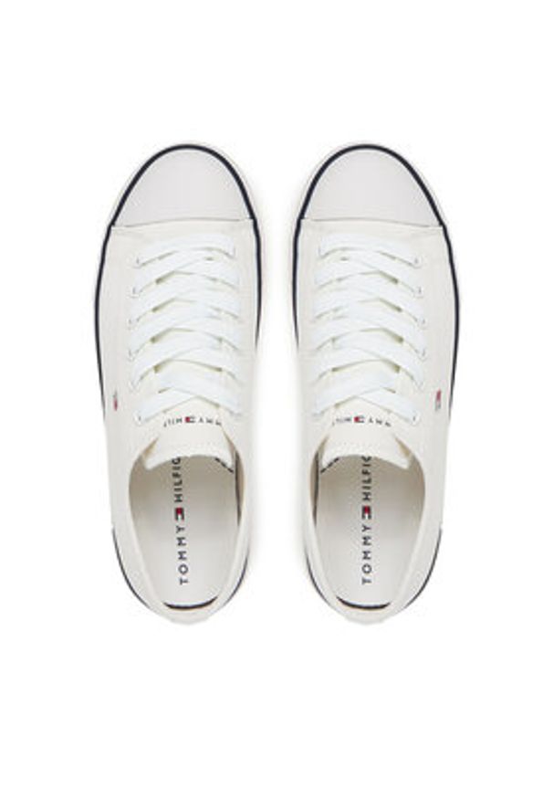TOMMY HILFIGER - Tommy Hilfiger Trampki T3X9-33846-0890100 Biały. Kolor: biały. Materiał: materiał