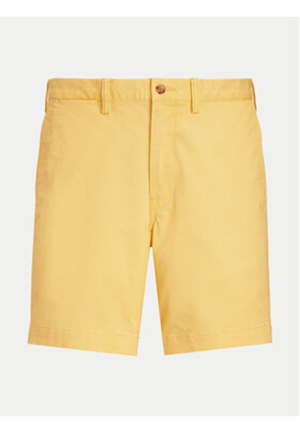 Polo Ralph Lauren Szorty materiałowe 710799213011 Żółty Slim Fit. Kolor: żółty. Materiał: bawełna